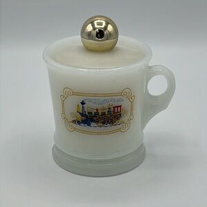 AVON TRAIN SHAVING MUG WITH EMPTY AFTERSHAVE CONTAINER